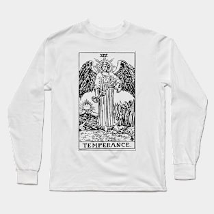 Temperance Tarot in black Long Sleeve T-Shirt